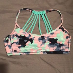 Lululemon lighten up bra clouded dreams size 6
